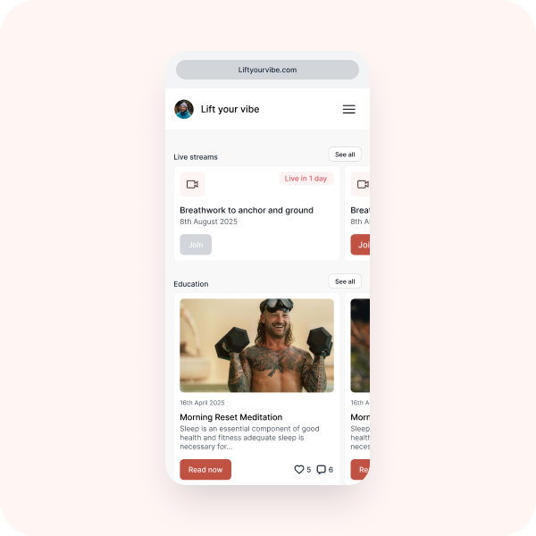 Sell Products &
Launch a Community